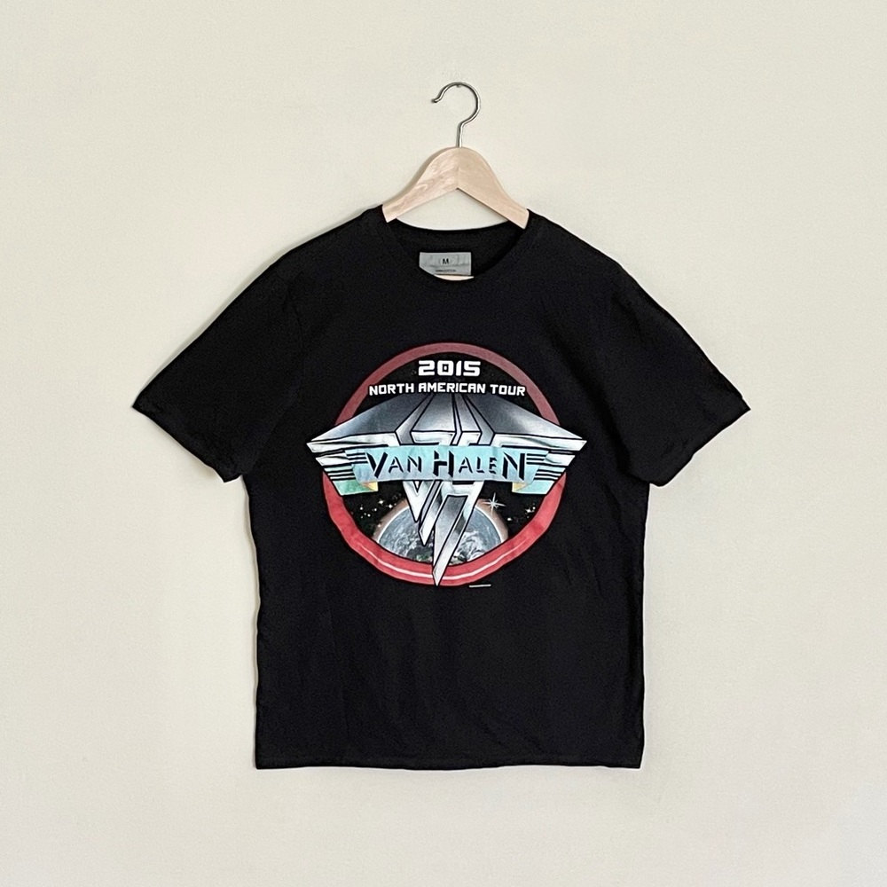 Van Halen 2015 North America Tour Graphic Black Concert T Shirt Adult Medium